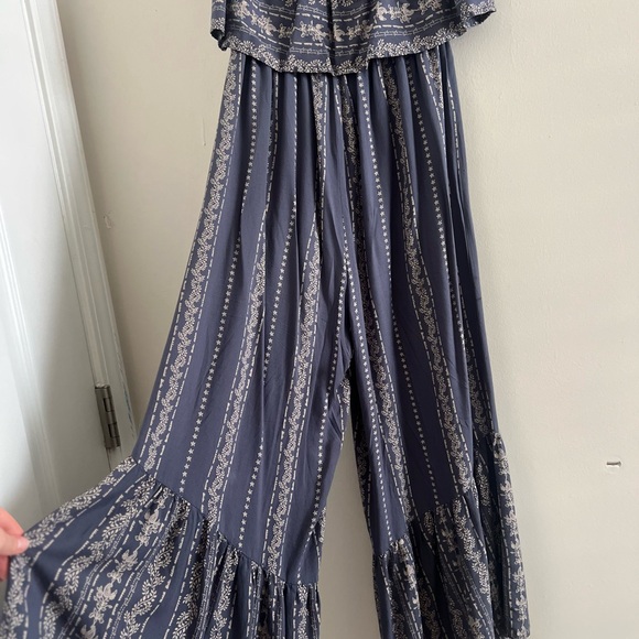 Super Soft Boho Strapless Jumpsuit Romper Tube Top Sz XS - Picture 6 of 7